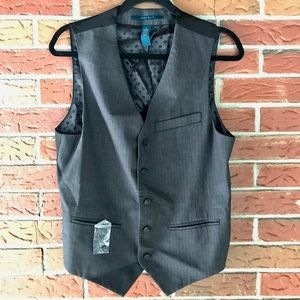 Small Men’s Perry Ellis Gray & Brown Vest